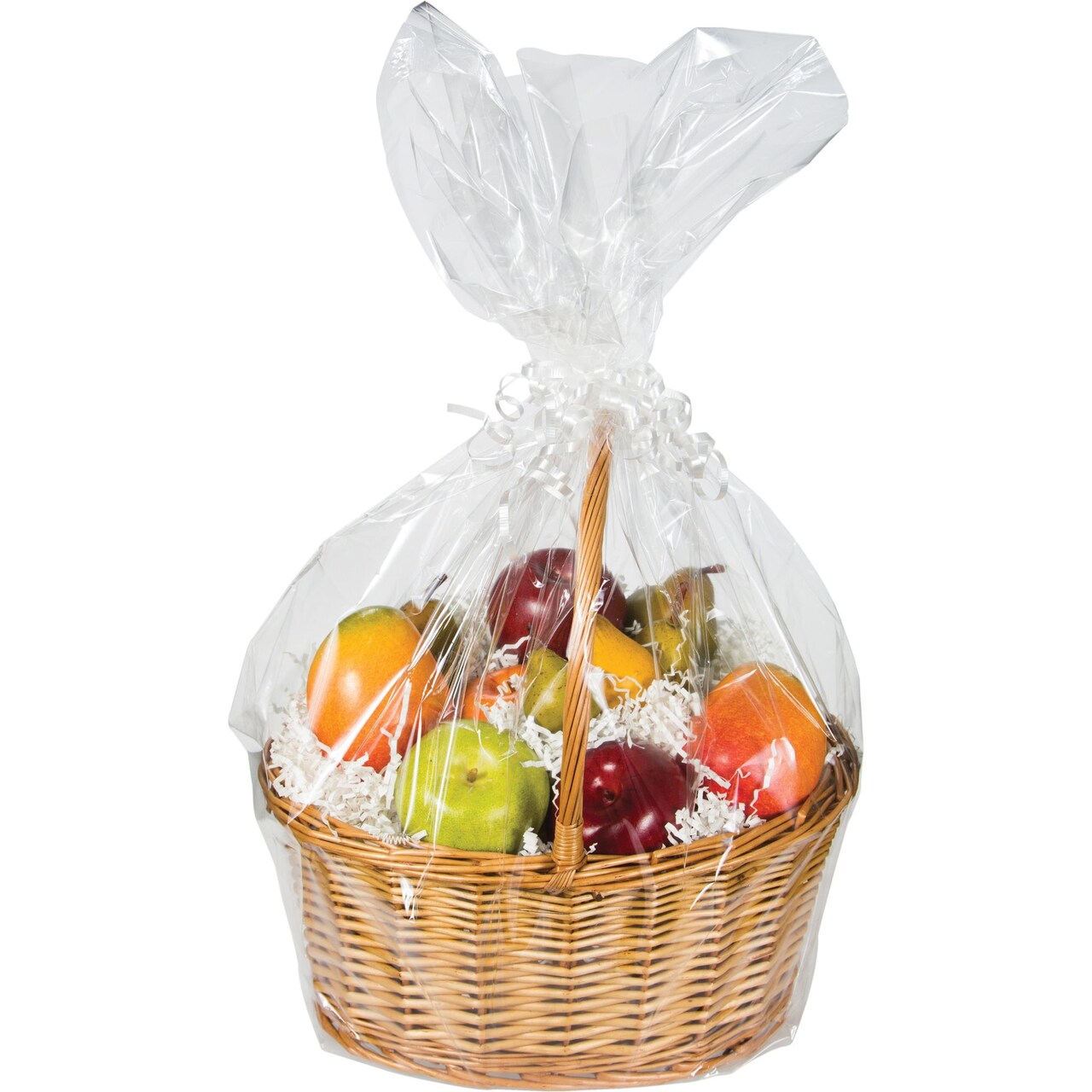Party Central Large Cellophane Gift Basket Bags - 25" - Clear - Pack of 12